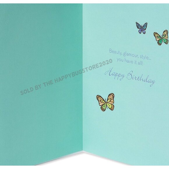 Papyrus HAPPY BIRTHDAY GREETING CARD - GIFT BAG SET- NEW -original,  GORGEOUS! - Picture 9 of 11